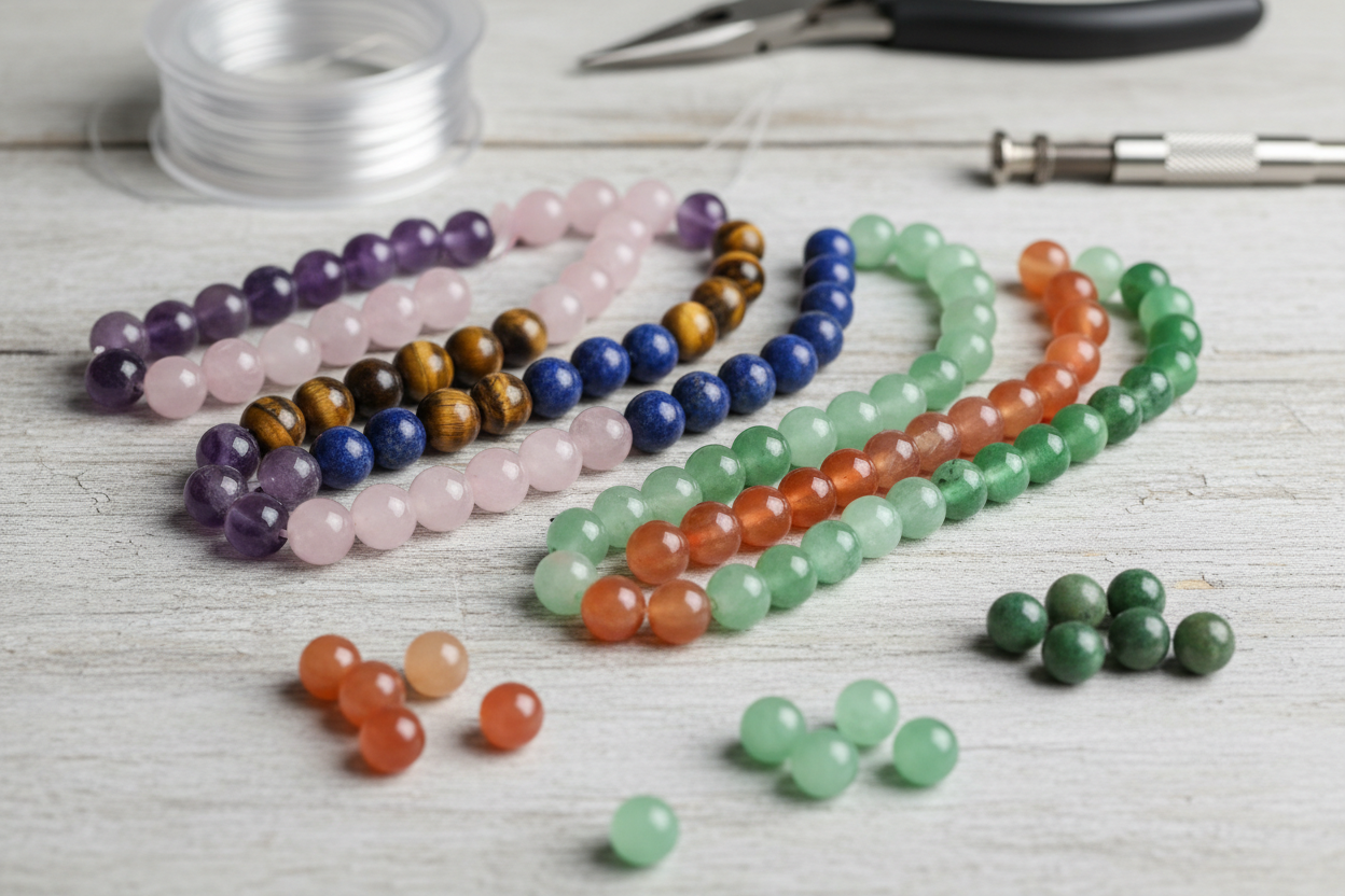 gemstones beads for making bracelet 